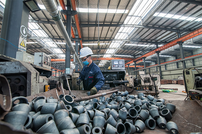 信阳网架配件-锥头加工车间